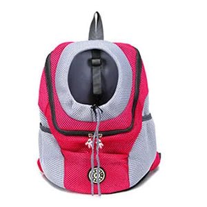 Outdoor Pet Dog Carrier Bag Portable Travel Backpack Front Bag Double Shoulder Mesh Backpack Head Carrying Bags For Cat - Furbury