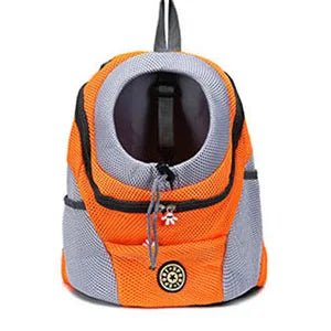 Outdoor Pet Dog Carrier Bag Portable Travel Backpack Front Bag Double Shoulder Mesh Backpack Head Carrying Bags For Cat - Furbury