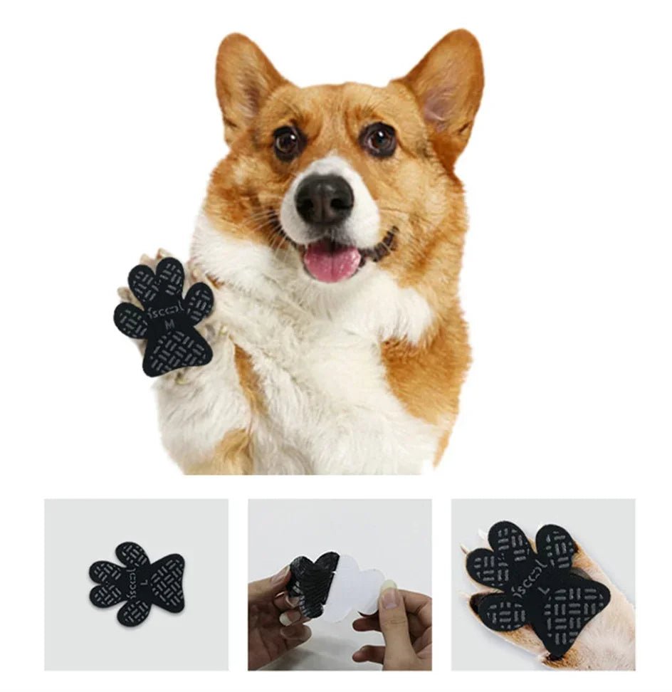 Paw Protectors Dog Anti - Slip Pads Waterproof Self Adhesive Shoes Booties Sock Replacement Foot Patch To Keeps Dogs from Slipping - Furbury