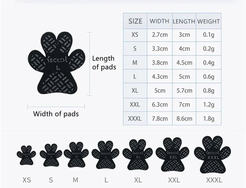 Paw Protectors Dog Anti - Slip Pads Waterproof Self Adhesive Shoes Booties Sock Replacement Foot Patch To Keeps Dogs from Slipping - Furbury