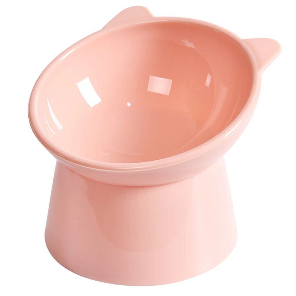 Pet Cat Dog Bowl High Foot Dog Bowl Neck Protector Cat Pet Food Water Bowl Anti - Overturning Binaural Washable Pet Feeding Bowl - Furbury