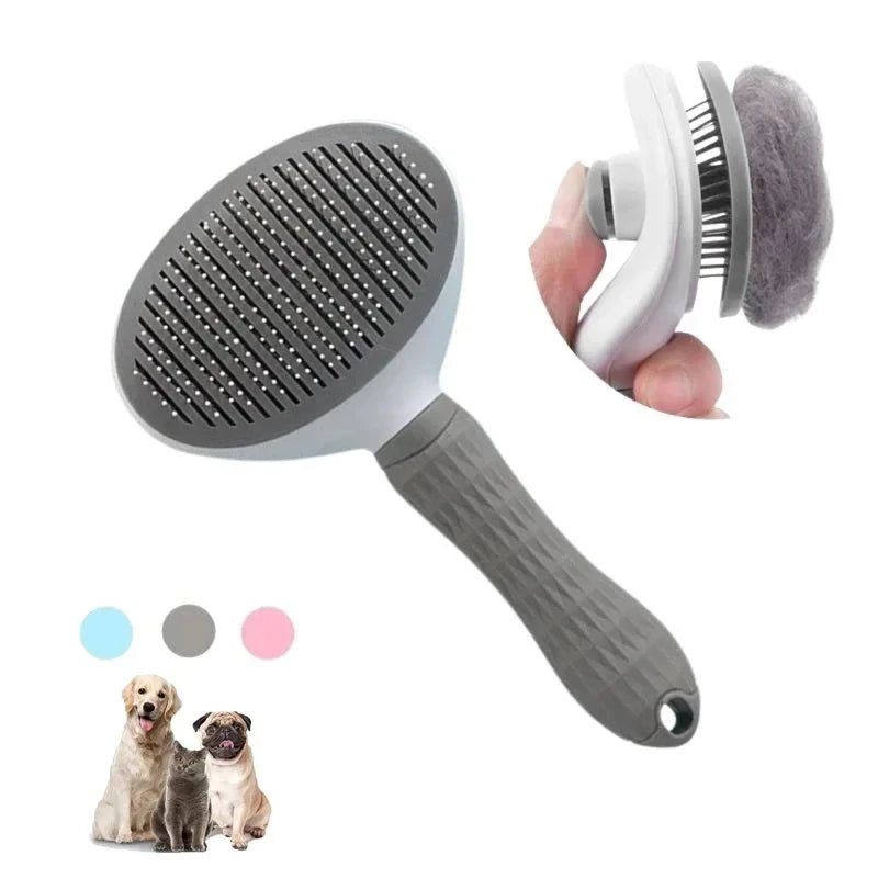 Pet Cat Hair Brush Dog Comb Grooming And Care Cat Brush Stainless Steel Comb For Long Hair Dog Cleaning Pets Cat Dog Accessories - Furbury