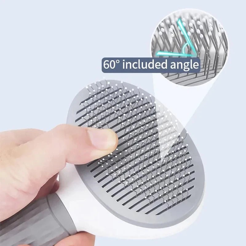 Pet Cat Hair Brush Dog Comb Grooming And Care Cat Brush Stainless Steel Comb For Long Hair Dog Cleaning Pets Cat Dog Accessories - Furbury