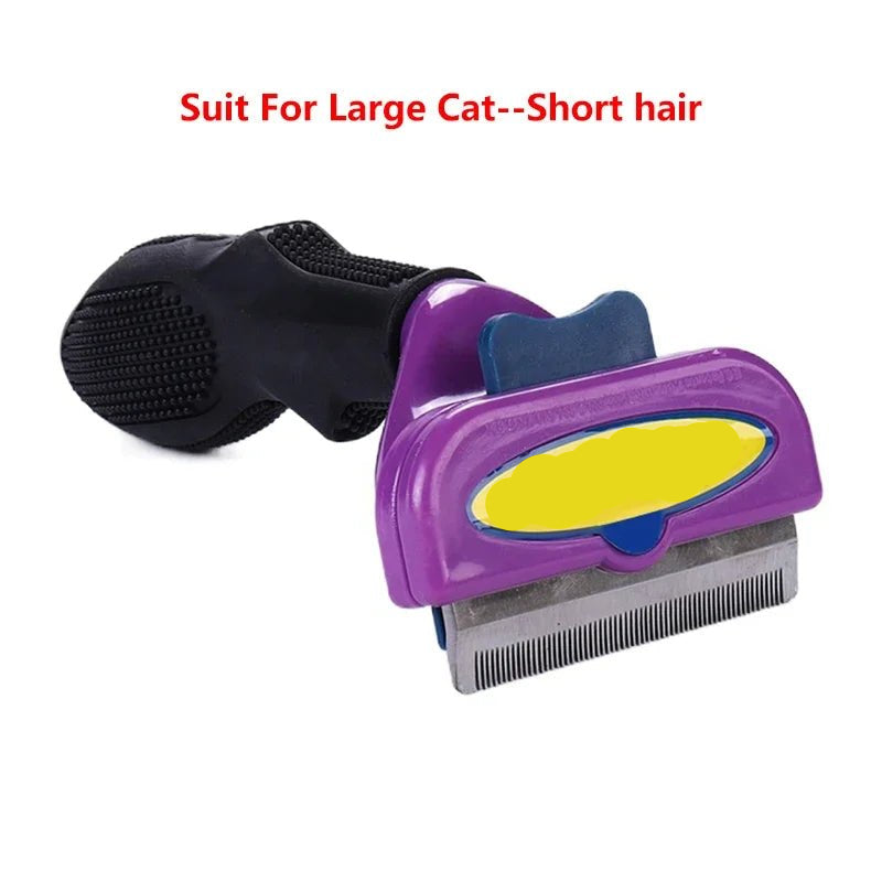 Pet Cat Hair Removal Combs Pet Grooming Brush Dogs Cats Hair Shedding Massage Combs Cat Hair Remover Cleaning Grooming Cat Brush - Furbury