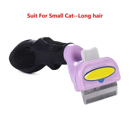 Pet Cat Hair Removal Combs Pet Grooming Brush Dogs Cats Hair Shedding Massage Combs Cat Hair Remover Cleaning Grooming Cat Brush - Furbury