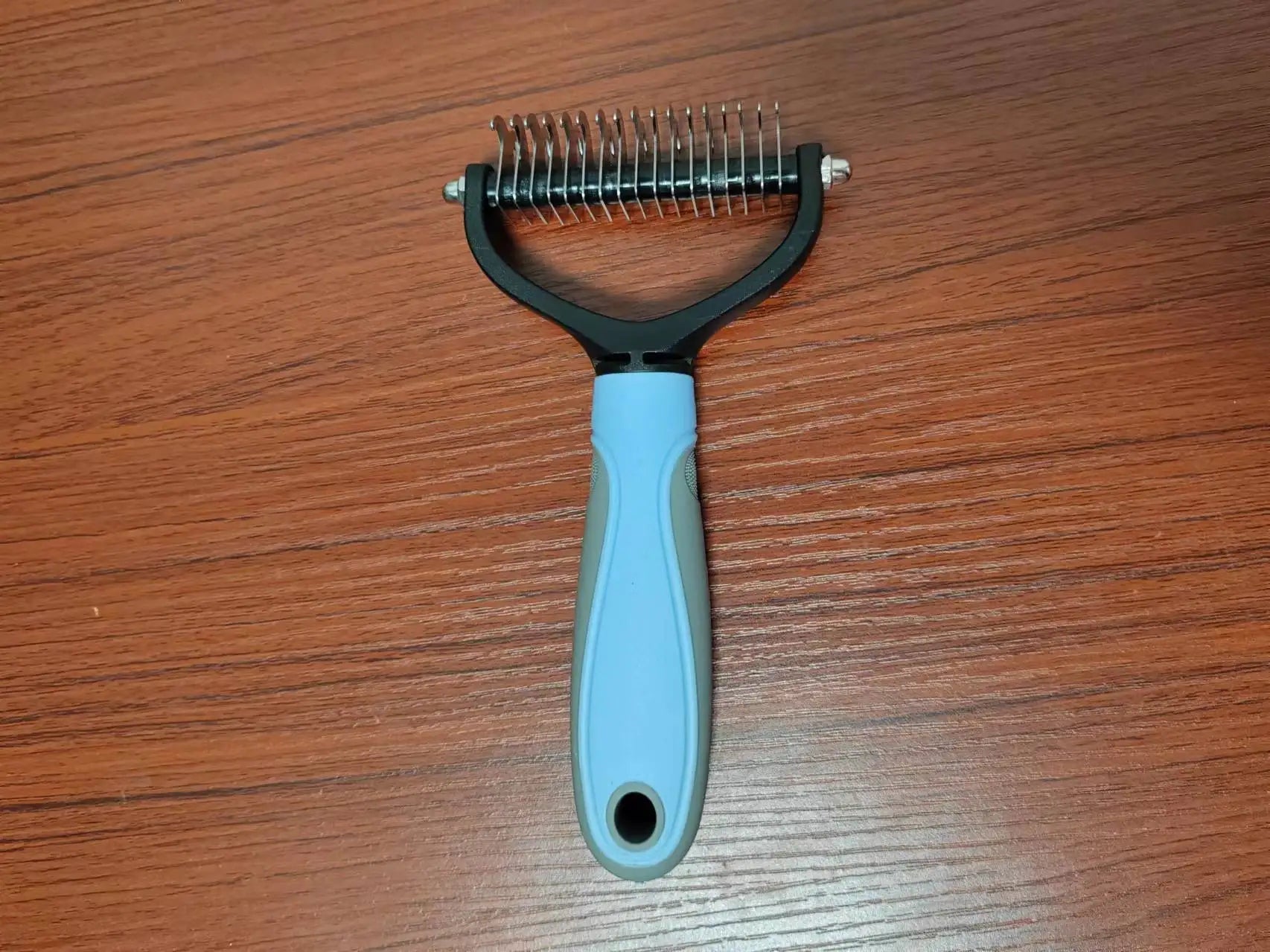 Pet Deshedding Brush Brush - Double - Sided Undercoat Rake Pet Hair Removal Comb Cat Dog Brush Pet Hair Grooming Tool Puppy - Furbury