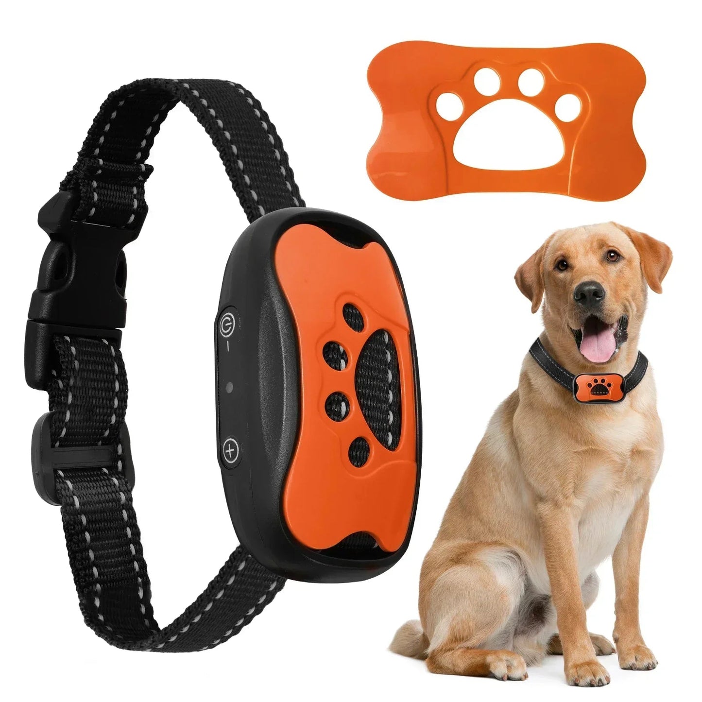 Pet Dog Anti Barking Device USB Rechargeable Dogs Training Collar Ultrasonic Stop Barking Vibration Anti Bark Collar - Furbury