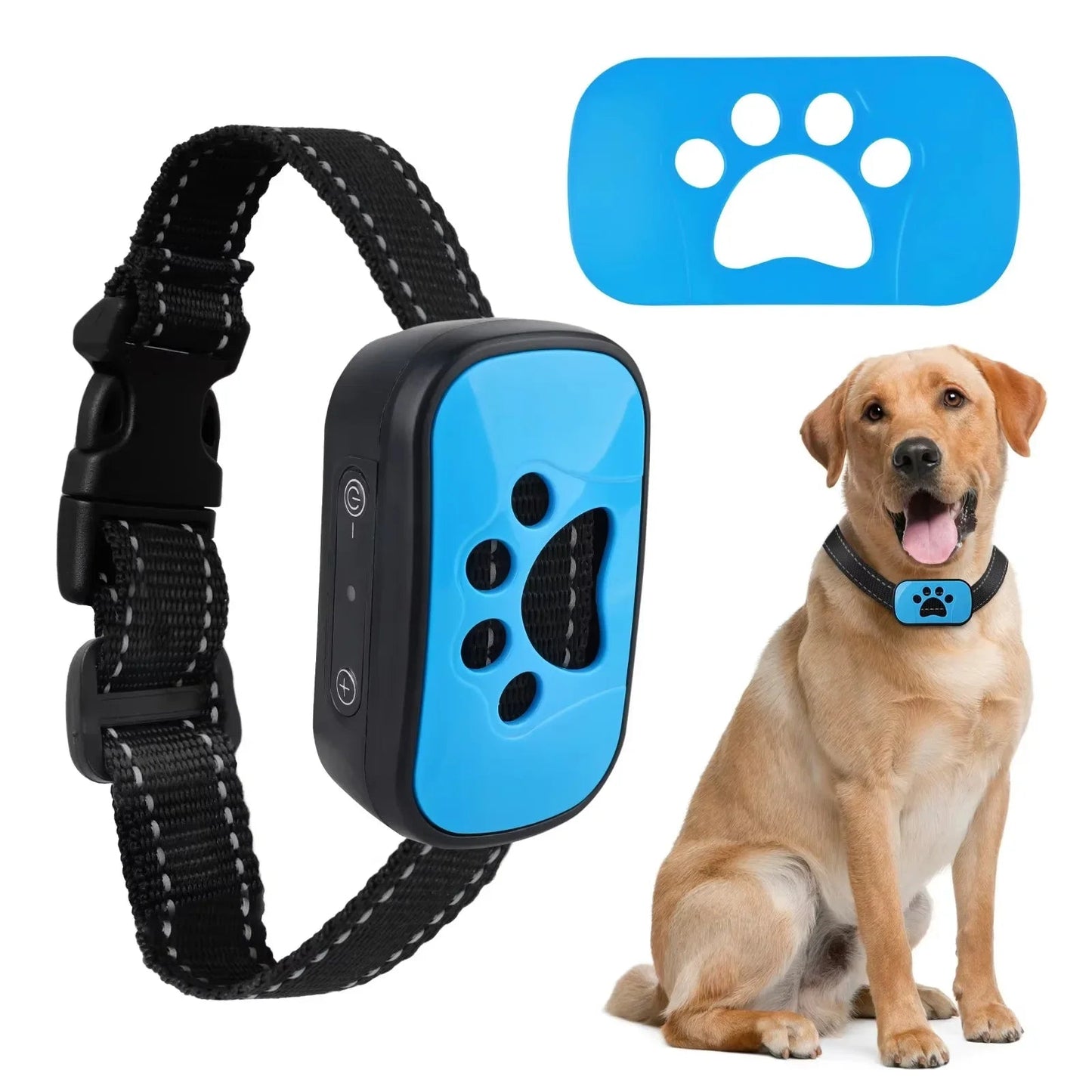 Pet Dog Anti Barking Device USB Rechargeable Dogs Training Collar Ultrasonic Stop Barking Vibration Anti Bark Collar - Furbury