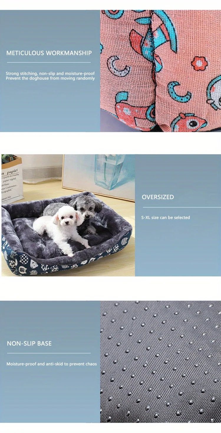 Pet Dog Bed Sofa Mats Pet Products Coussin Chien Animals Accessories Dogs Basket Supplies For Large Medium Small House Cat Bed - Furbury