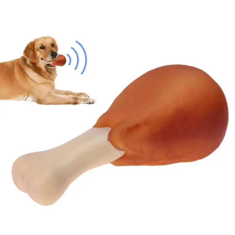 Pet Dog Toy Rubber Chicken Leg Puppy Sound Squeaker Chew Toys for Dogs Puppy Cat Interactive Pet Supplies Dog Products Gift - Furbury