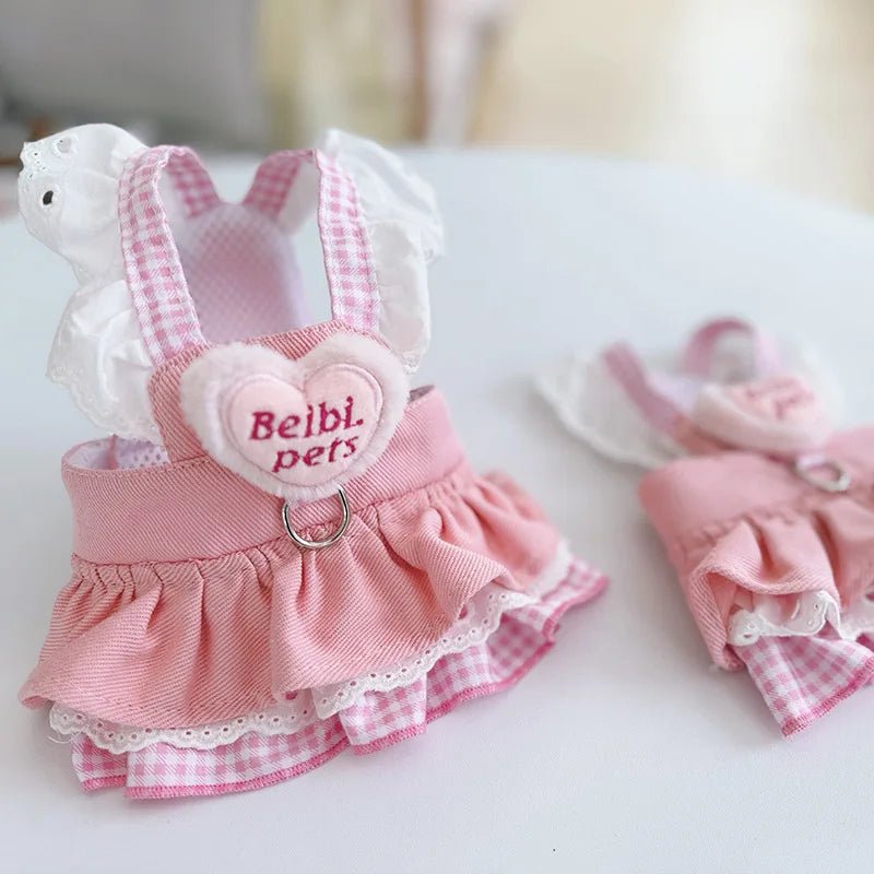 Pink Princess Accessories For Small Dogs Love Baby Pet Vest Harness Collar Apparel XS XL Kitten Puppy Cat Chest Strap Yorkshire - Furbury