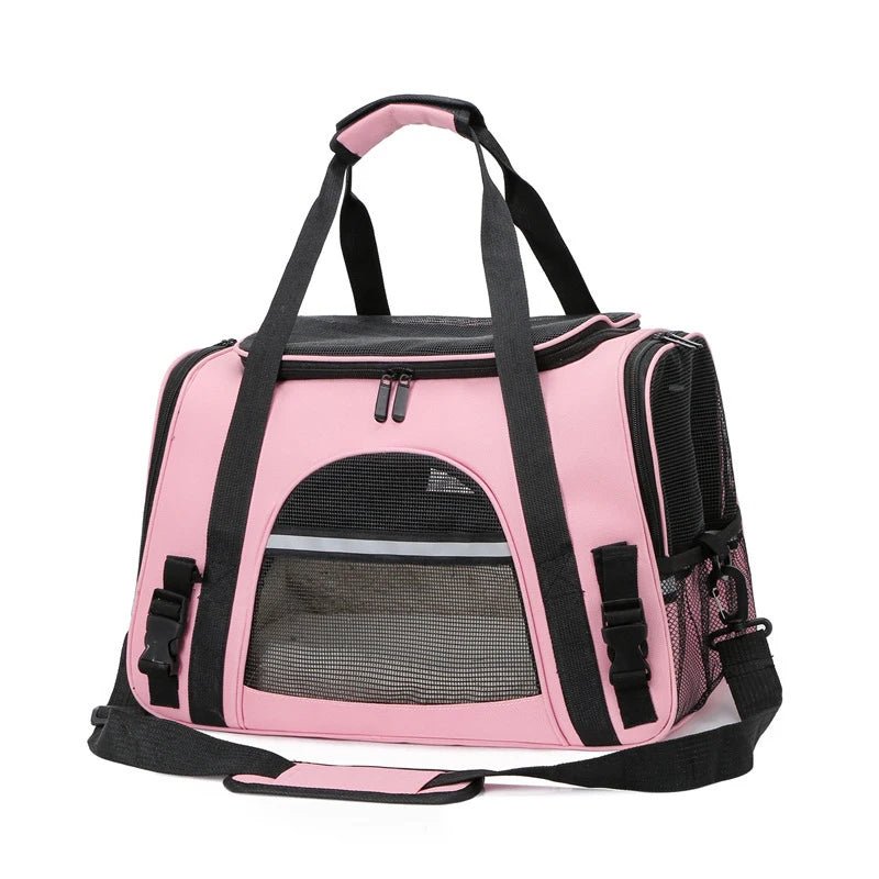 Portable Dog Cat Carrier Bag Pet Puppy Travel Bags Breathable Mesh Foldable Cats Dog Handbag Travel Pet Bag Transport Bag - Furbury