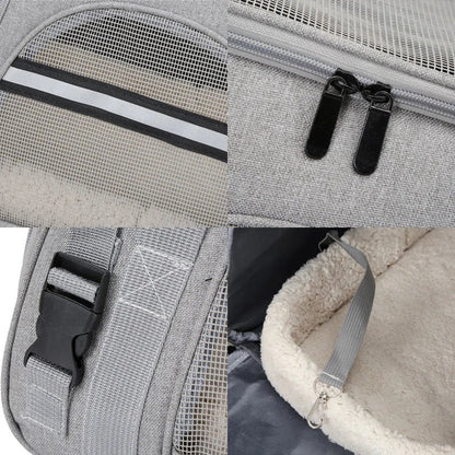 Portable Dog Cat Carrier Bag Pet Puppy Travel Bags Breathable Mesh Foldable Cats Dog Handbag Travel Pet Bag Transport Bag - Furbury