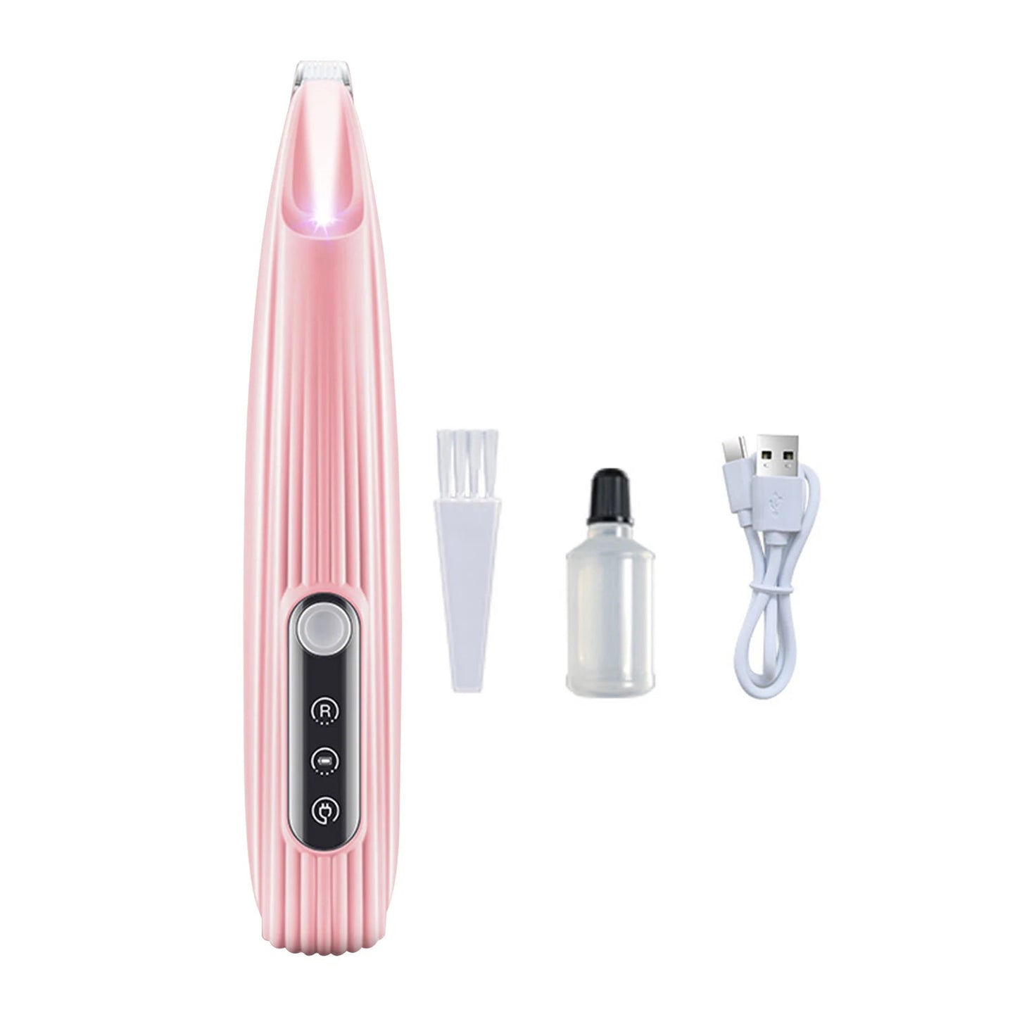 Portable Dog Paw Trimmer with Led Light Rechargeable Cordless Nail Grinder Shaver for Cats And Other Pets Nail Grooming Tools - Furbury