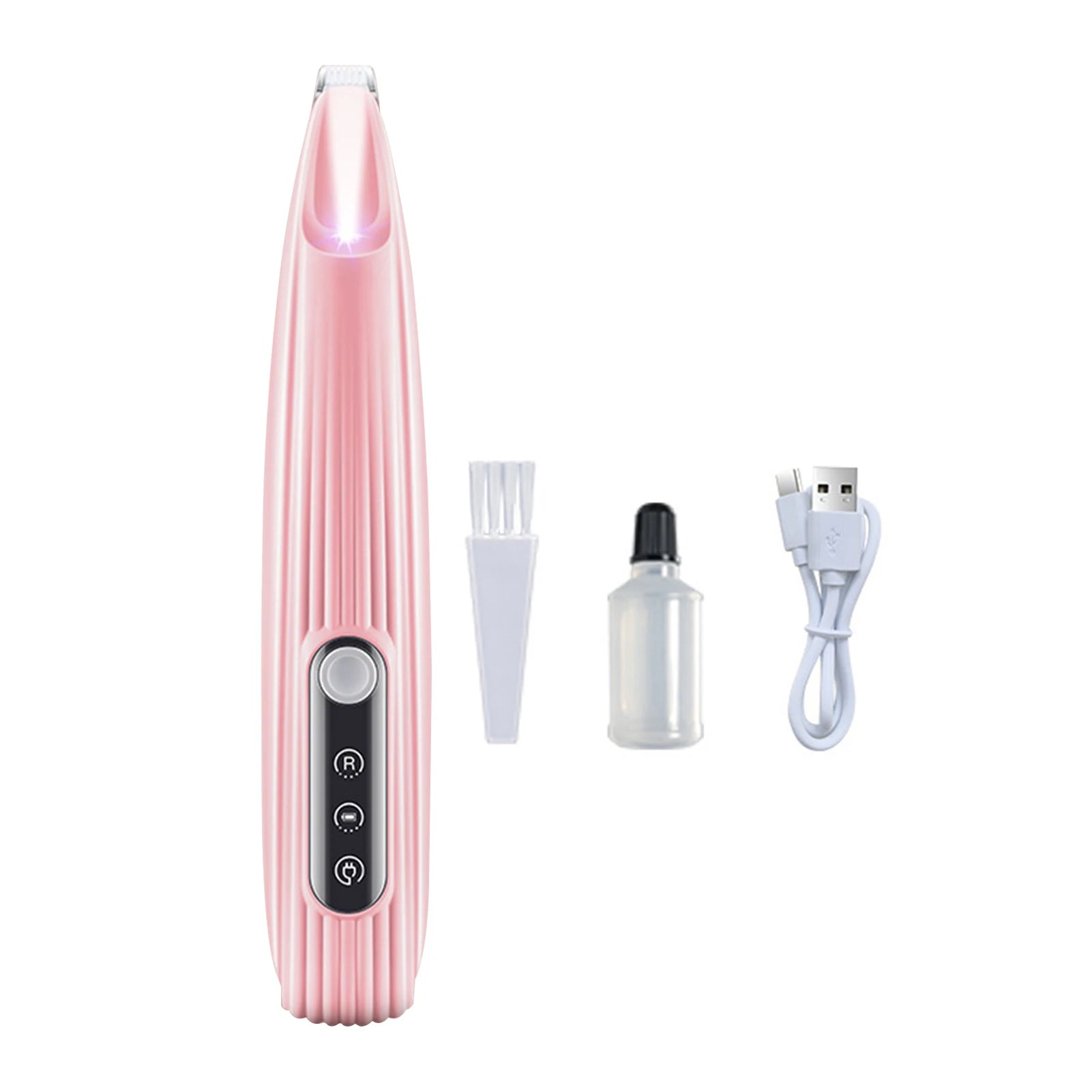 Portable Dog Paw Trimmer with Led Light Rechargeable Cordless Nail Grinder Shaver for Cats And Other Pets Nail Grooming Tools - Furbury