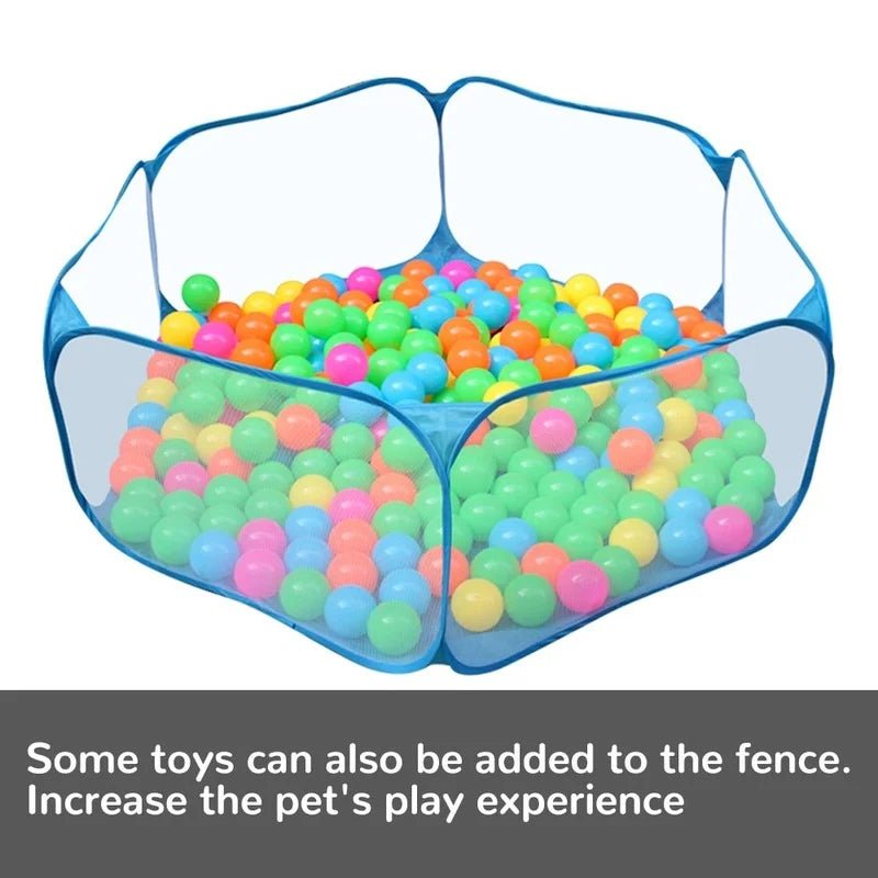 Portable Pet Cat Dog Cage Tent Playpen Folding Fence For Hamster Hedgehog Small Animals Breathable Puppy Cat Rabbit Guinea Pig - Furbury