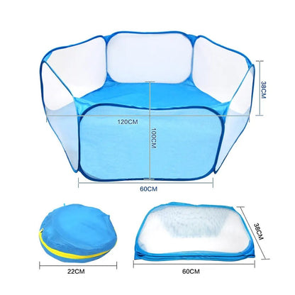 Portable Pet Cat Dog Cage Tent Playpen Folding Fence For Hamster Hedgehog Small Animals Breathable Puppy Cat Rabbit Guinea Pig - Furbury