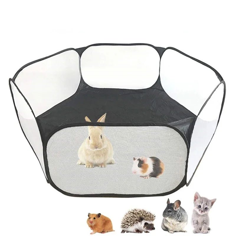 Portable Pet Cat Dog Cage Tent Playpen Folding Fence For Hamster Hedgehog Small Animals Breathable Puppy Cat Rabbit Guinea Pig - Furbury