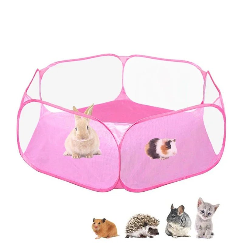 Portable Pet Cat Dog Cage Tent Playpen Folding Fence For Hamster Hedgehog Small Animals Breathable Puppy Cat Rabbit Guinea Pig - Furbury