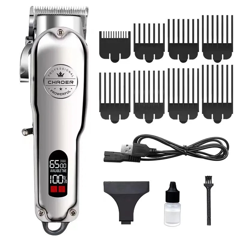 Professional Dog Hair Clipper All Metal Rechargeable Pet Trimmer Cat Shaver Cutting Machine Puppy Grooming Haircut Low Noice - Furbury