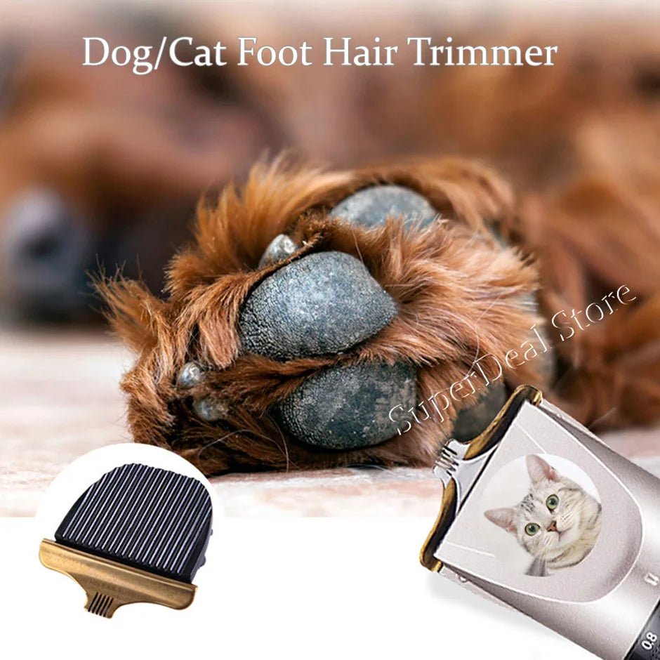 Professional Dog Hair Clipper All Metal Rechargeable Pet Trimmer Cat Shaver Cutting Machine Puppy Grooming Haircut Low Noice - Furbury