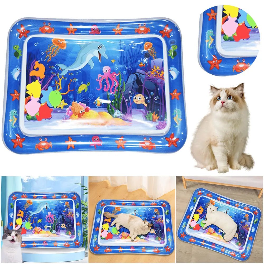 Sensory Water Mat Thickened Sensor Play Water Sensor Cat Mat Pet Supplies Cleaning Cooling Mat Summer Cat Pets Accessories - Furbury