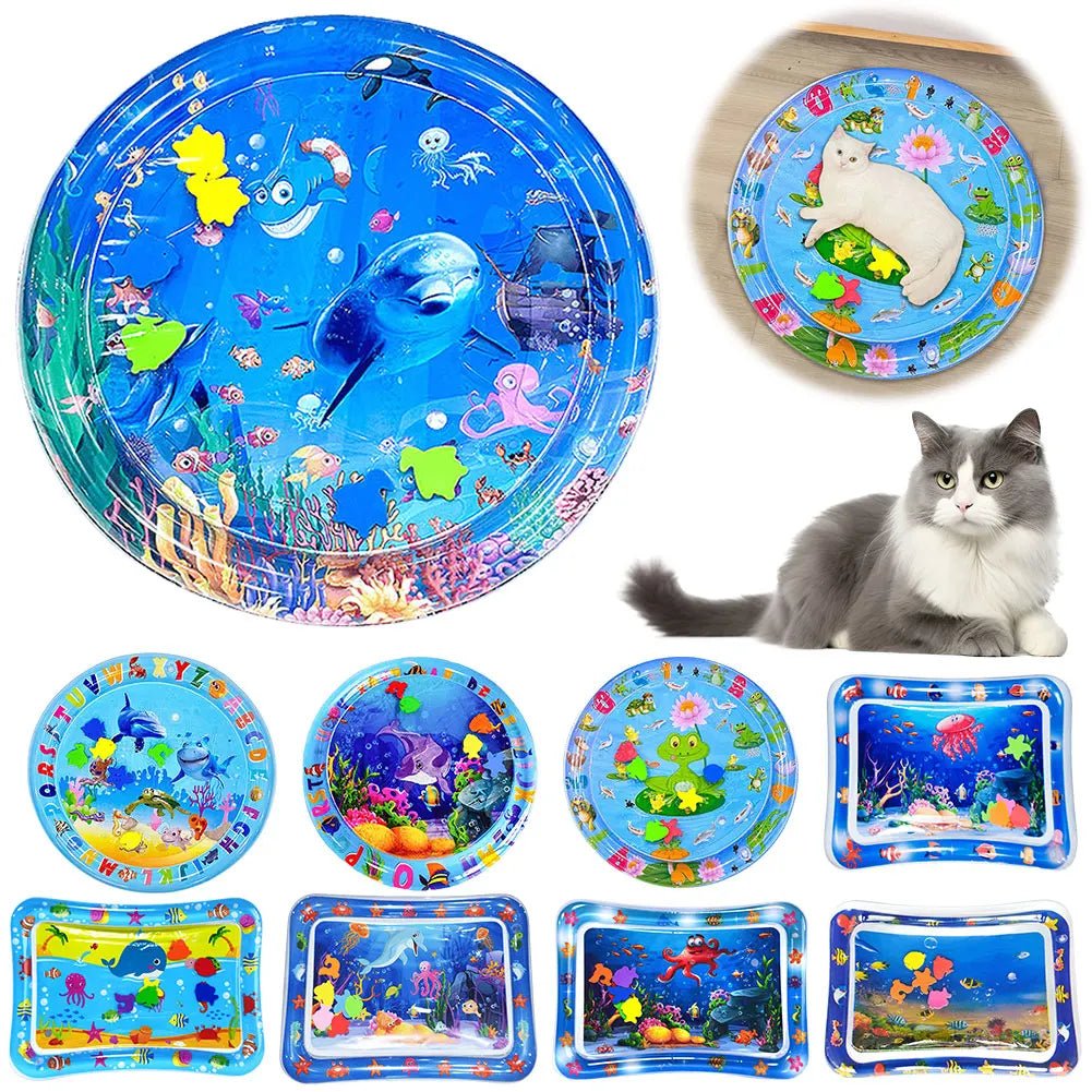 Sensory Water Mat Thickened Sensor Play Water Sensor Cat Mat Pet Supplies Cleaning Cooling Mat Summer Cat Pets Accessories - Furbury