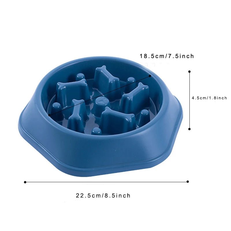 Slow Feeder Dog Bowl Anti - choking Slow Feeding Bowls for Dogs Anti - slip Pet Slow Eat Dishes Puzzle Bowls for Small Medium Dogs - Furbury