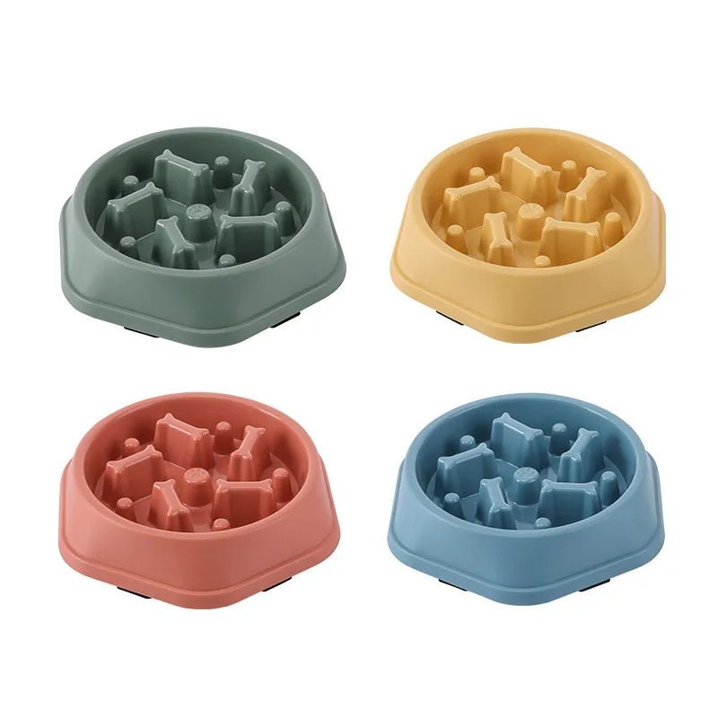 Slow Feeder Dog Bowl Anti - choking Slow Feeding Bowls for Dogs Anti - slip Pet Slow Eat Dishes Puzzle Bowls for Small Medium Dogs - Furbury