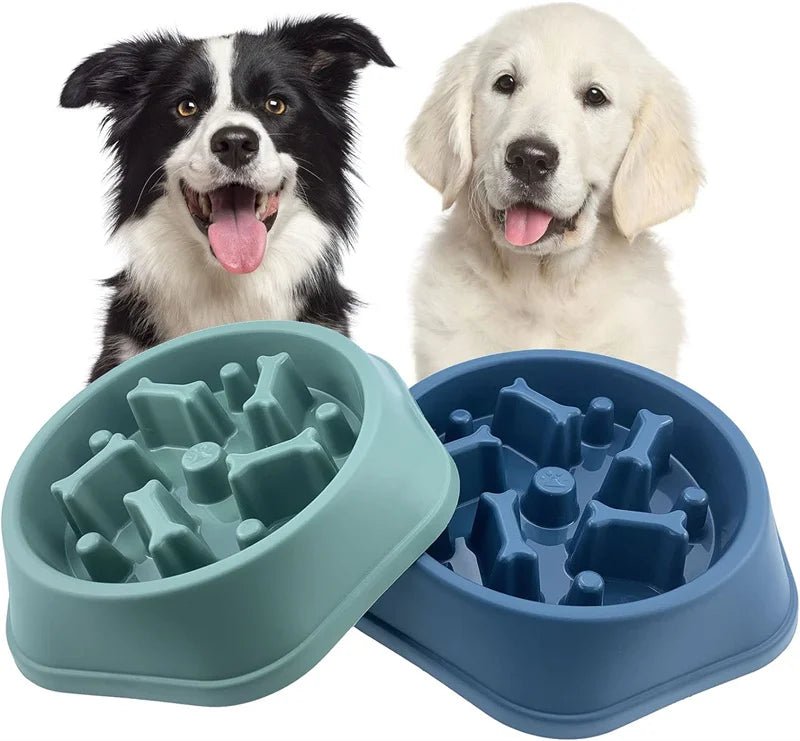 Slow Feeder Dog Bowl Anti - choking Slow Feeding Bowls for Dogs Anti - slip Pet Slow Eat Dishes Puzzle Bowls for Small Medium Dogs - Furbury