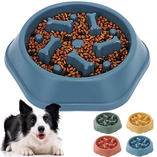 Slow Feeder Dog Bowl Anti - choking Slow Feeding Bowls for Dogs Anti - slip Pet Slow Eat Dishes Puzzle Bowls for Small Medium Dogs - Furbury