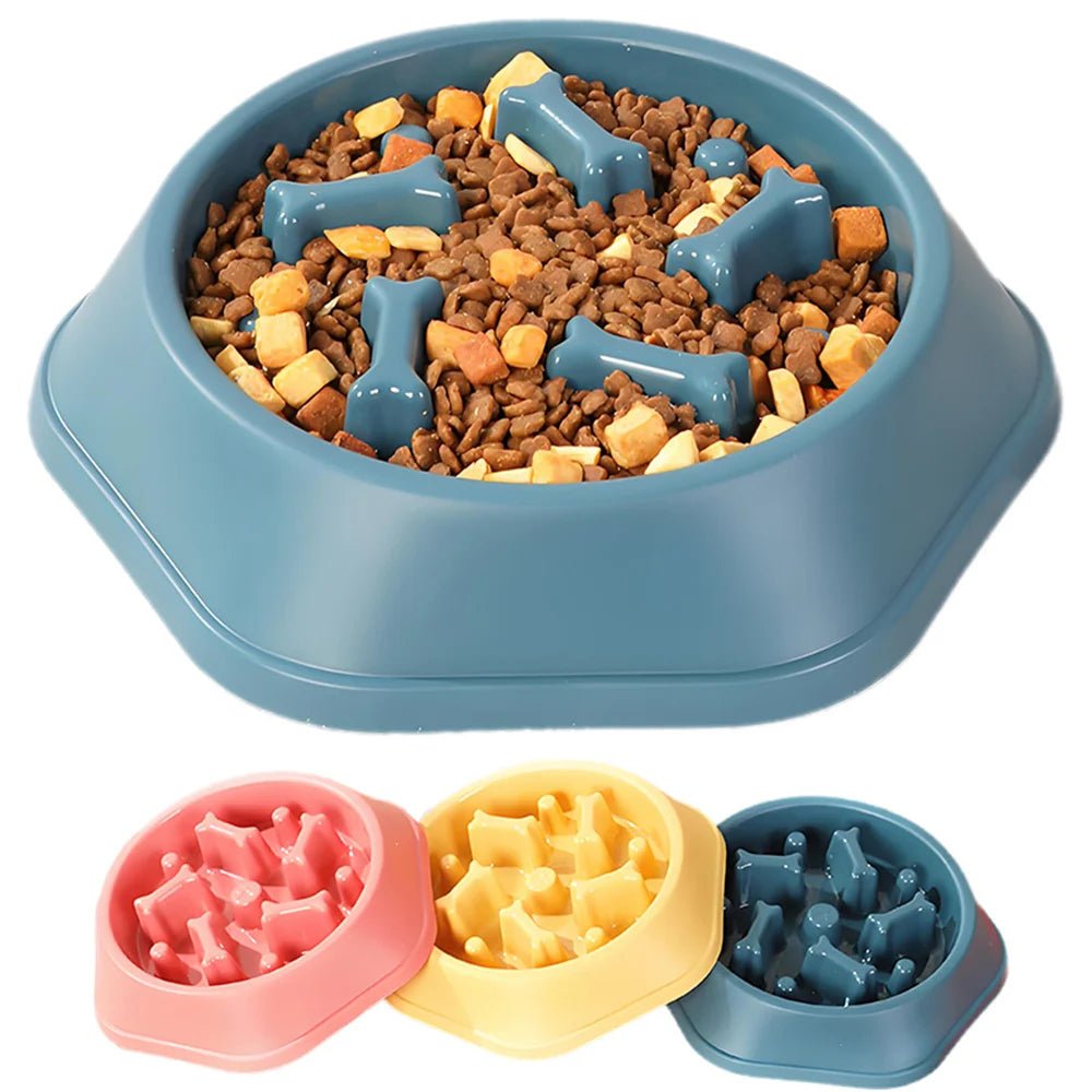 Slow Feeder Dog Bowl Anti - choking Slow Feeding Bowls for Dogs Anti - slip Pet Slow Eat Dishes Puzzle Bowls for Small Medium Dogs - Furbury