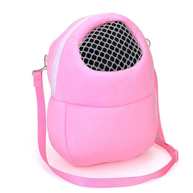 Small Pet Carrier Rabbit Cage Hamster Chinchilla Travel Warm Bags Guinea Pig Carry Pouch Bag Breathable Pet Cage Rat Leash - Furbury