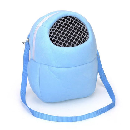 Small Pet Carrier Rabbit Cage Hamster Chinchilla Travel Warm Bags Guinea Pig Carry Pouch Bag Breathable Pet Cage Rat Leash - Furbury