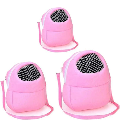 Small Pet Carrier Rabbit Cage Hamster Chinchilla Travel Warm Bags Guinea Pig Carry Pouch Bag Breathable Pet Cage Rat Leash - Furbury