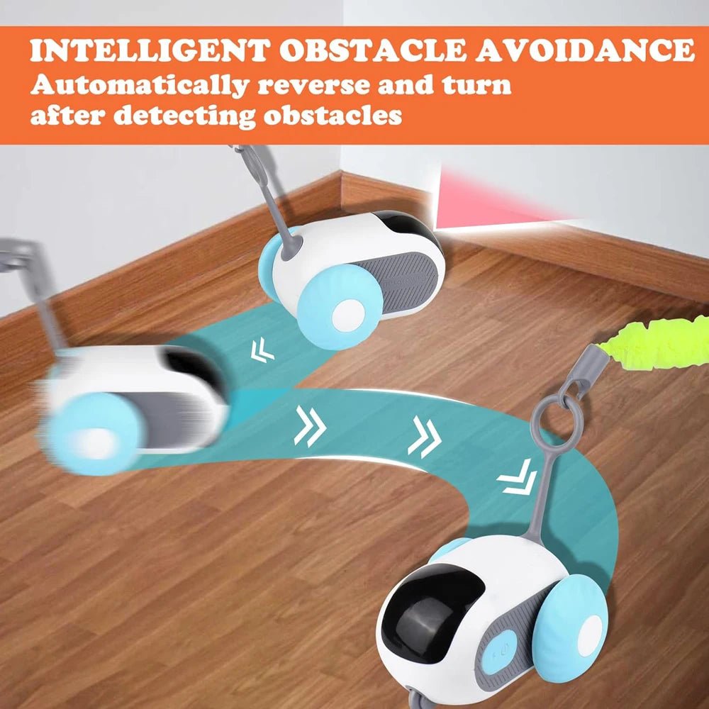 Smart Cat Toy 2 Modes Automatic Moving Remote Controlled Toy Car for Cats Dogs Interactive Playing Kitten Training Pet Supplies - Furbury