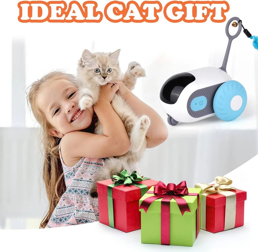 Smart Cat Toy 2 Modes Automatic Moving Remote Controlled Toy Car for Cats Dogs Interactive Playing Kitten Training Pet Supplies - Furbury