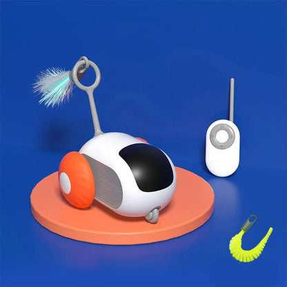 Smart Cat Toy 2 Modes Automatic Moving Remote Controlled Toy Car for Cats Dogs Interactive Playing Kitten Training Pet Supplies - Furbury