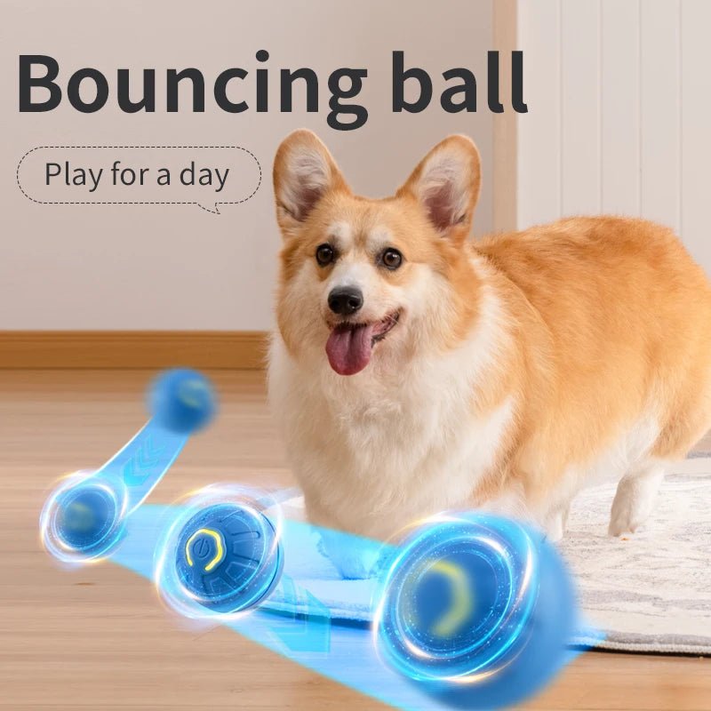 Smart Dog Toy Ball Electronic Interactive Pet Toy Moving Ball USB Automatic Moving Bouncing for Puppy Birthday Gift Cat Product - Furbury