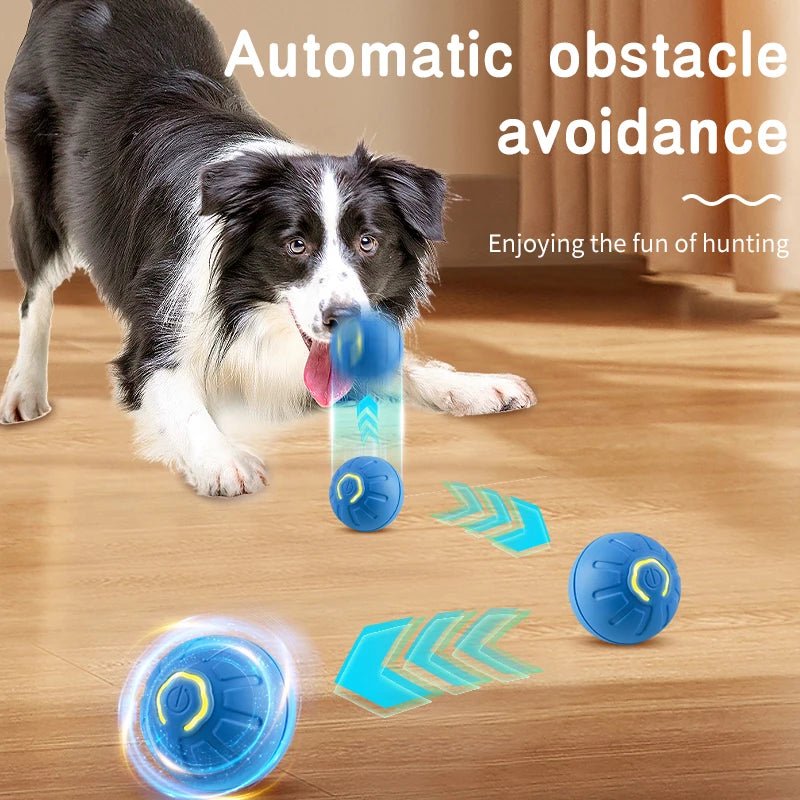 Smart Dog Toy Ball Electronic Interactive Pet Toy Moving Ball USB Automatic Moving Bouncing for Puppy Birthday Gift Cat Product - Furbury