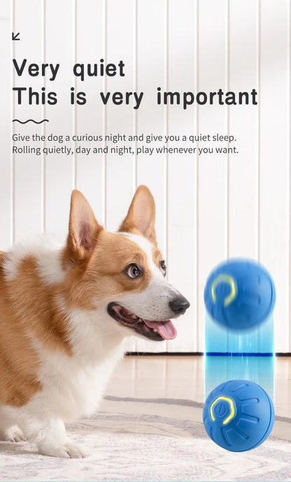 Smart Dog Toy Ball Electronic Interactive Pet Toy Moving Ball USB Automatic Moving Bouncing for Puppy Birthday Gift Cat Product - Furbury