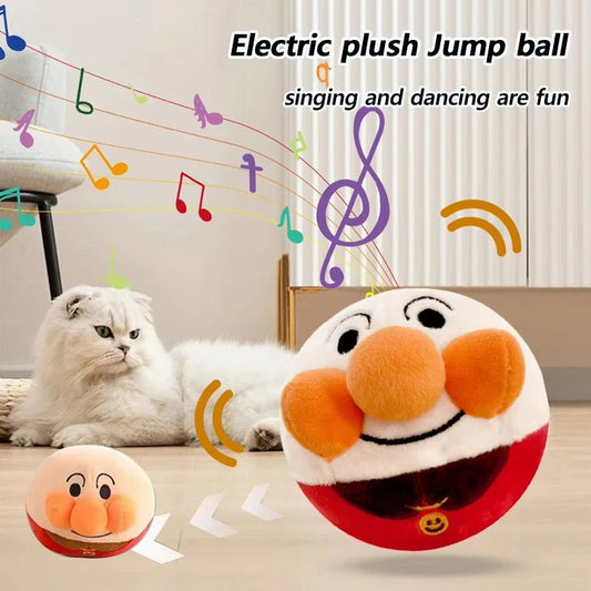 Smart Sound Dog Toys New Interactive Puzzle Electric Plush Jumping Ball USB Rechargeable Dog Training Toy Pet Bouncing Balls - Furbury