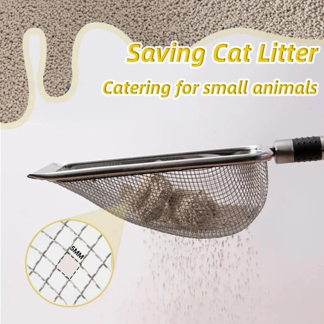 Stainless Steel Cat Litter Scoop – Durable, Easy Clean, Ergonomic Handle, Rust - Resistant, Ideal for Quick Waste Removal - Furbury