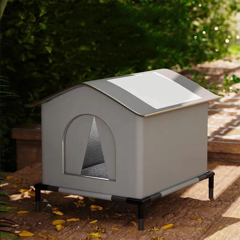 Stray Cat dog House Waterproof Outdoor Winter Warm Pet Cave Sleeping Beds Home Foldable Washable for Small Dog Puppy Supplies - Furbury