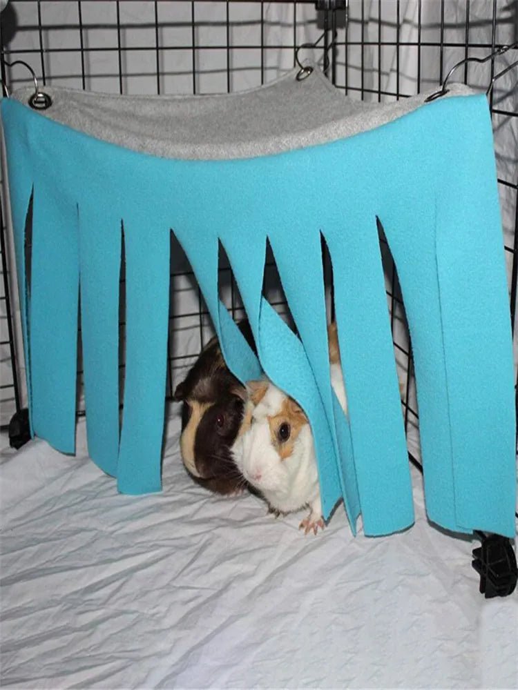 Tassel Strip Pet Tent Hideout Hideaway Guinea Pig Hamster Hedgehog Hammock Curtain Small Pets Hanging Bed Corner Nest Mat House - Furbury