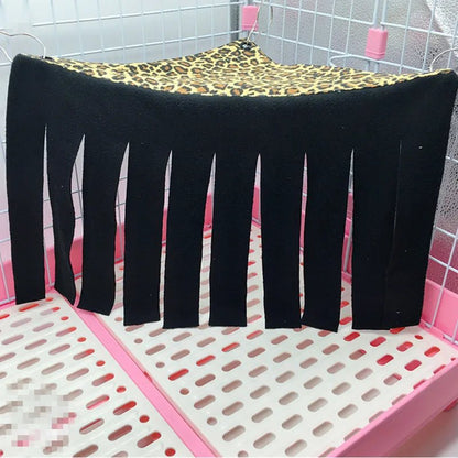 Tassel Strip Pet Tent Hideout Hideaway Guinea Pig Hamster Hedgehog Hammock Curtain Small Pets Hanging Bed Corner Nest Mat House - Furbury