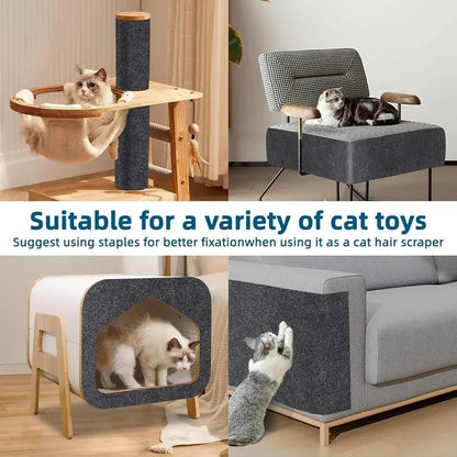 Trimmable Cat Scratching Mat Cat Scratcher Sofa Tape Scratching Post Self - adhesive Carpet Cats Scratch Board Cat Accessories Hot - Furbury