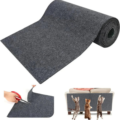 Trimmable Cat Scratching Mat Cat Scratcher Sofa Tape Scratching Post Self - adhesive Carpet Cats Scratch Board Cat Accessories Hot - Furbury