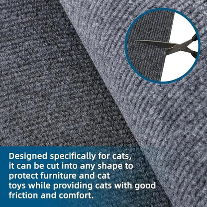 Trimmable Cat Scratching Mat Cat Scratcher Sofa Tape Scratching Post Self - adhesive Carpet Cats Scratch Board Cat Accessories Hot - Furbury