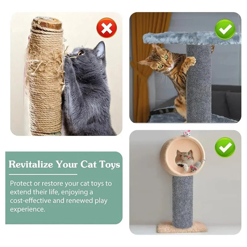 Trimmable Cat Scratching Mat Cat Scratcher Sofa Tape Scratching Post Self - adhesive Carpet Cats Scratch Board Cat Accessories Hot - Furbury